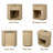 Light Oak Reeded Nightstand With 1 Drawer, Open Shelf Storage Built-in Outlets USB Type-C Charging Station Set of 1-711120264-720913635