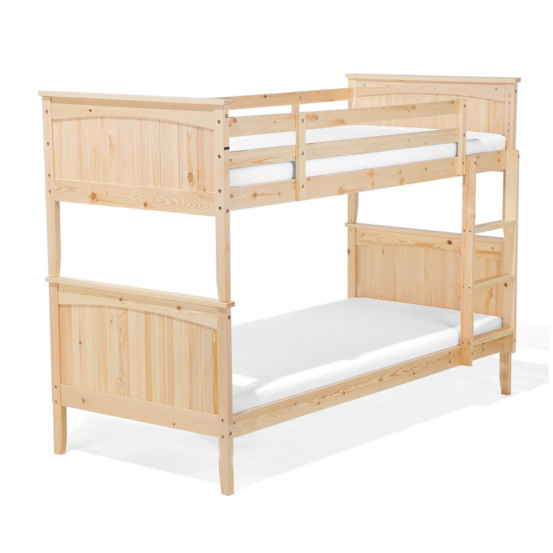 Bowman European Single (90 X 200 Cm) Bunk Bed, Light Pine
