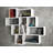 Stylish Wall Shelf, White, 45.5 x 40.7 x 5.9 inches | 100% Melamine Coated Particle Board, Thickness: 0.7 inches | Modern Design with Multiple Shelves for Extra Storage | Perfect for Home or Office Décor