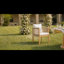 Ensemble de 2 chaises de salle à manger en corde tissée avec cadre amovible en fer à transfert de chaleur avec coussin amovible pour terrasse-326653877-323846974