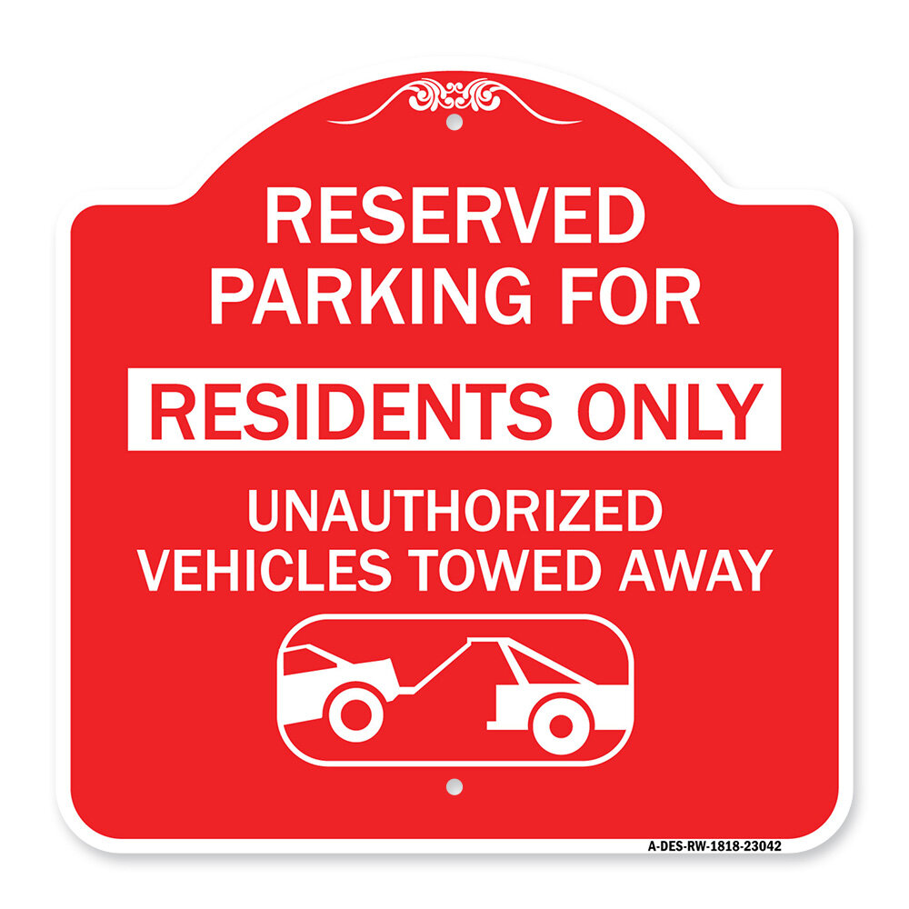 Signmission Designer Sign - Reserved Parking Sign Reserved Parking For ...