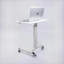 Bureau debout compact et réglable pour petits espaces | Blanc | Métal Bois