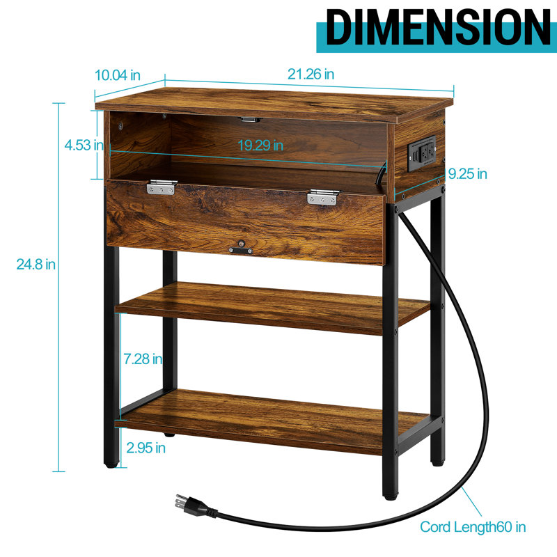 Table d'appoint Reca, Jaune