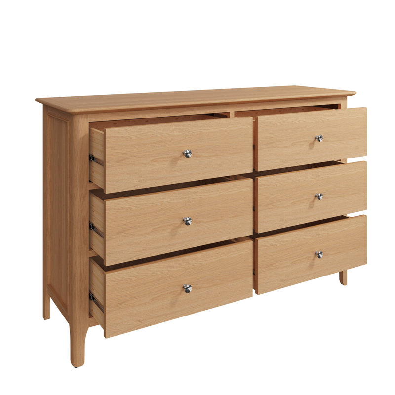 Neoma 130cm W 6 - Drawer Chest of Drawers