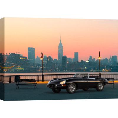 3AP5587 Vintage Spyder In NYC by Gasoline Images - Wrapped Canvas Art Prints