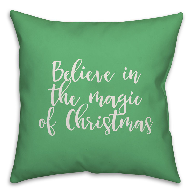 Solid Colour Reversible Throw Pillow, Light Green, Throw Pillow