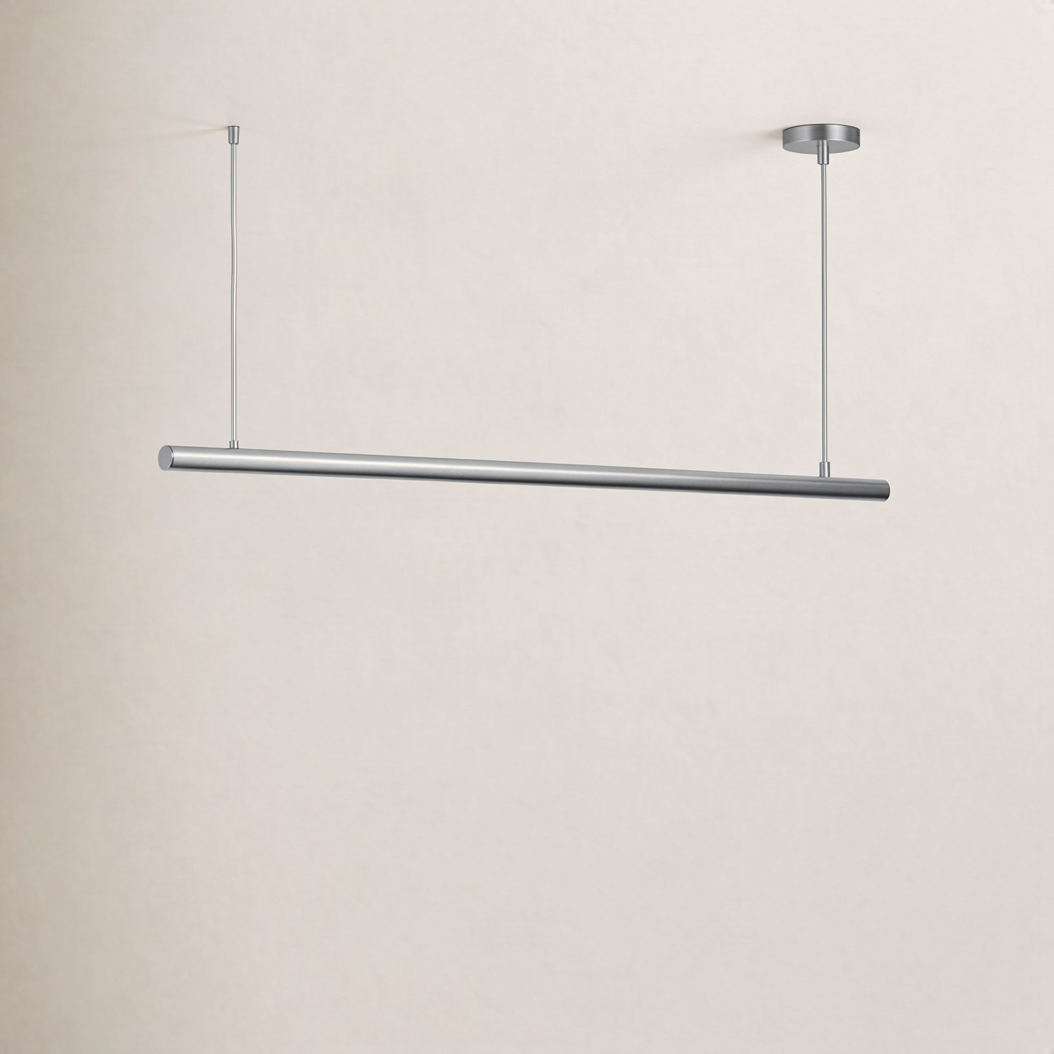 Collie Single Light LED Pendant, Satin Aluminum