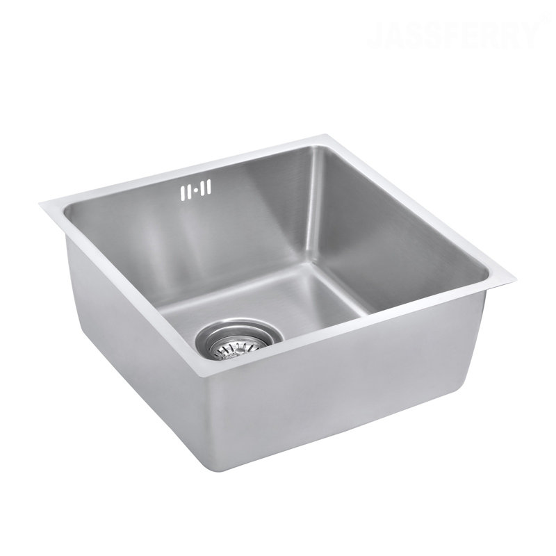 Belfry Kitchen Forsyth 440mm W Single Bowl Stainless Steel Kitchen Sink 0, 200cm H x 440cm W x 540cm L