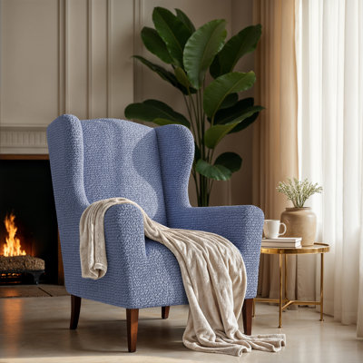 Housse extensible pour fauteuil à oreilles - Facile à nettoyer et durable - Collection Comfort