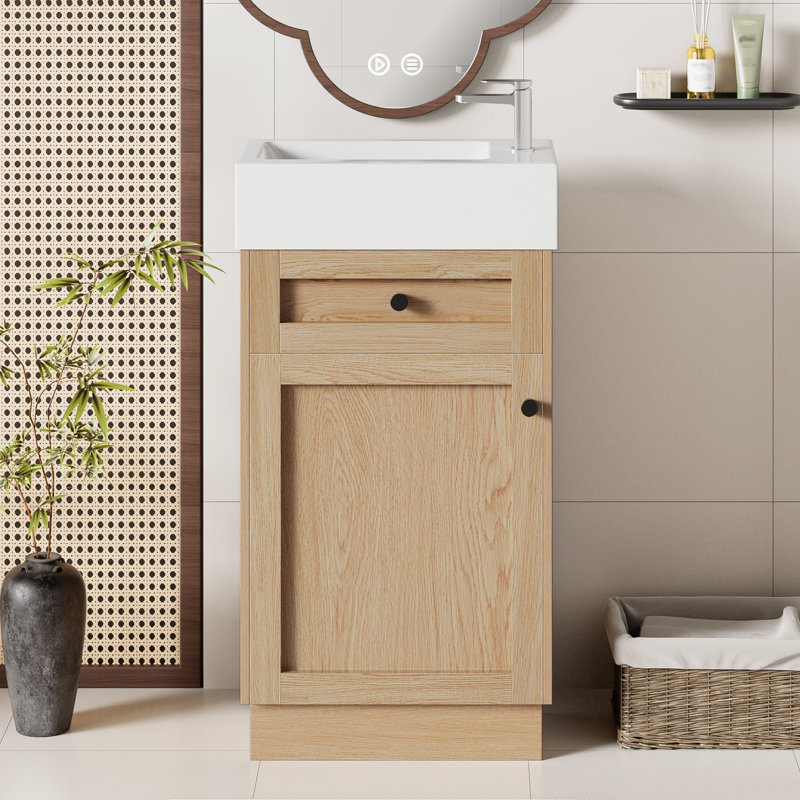 Meuble-lavabo simple 18 po avec plateau en résine