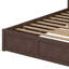 Lit plateforme avec rangement et tablettes coulissantes, lit gigogne et 2 tiroirs-835887925