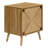 Siner Side Table with Adjustable Shelf And Walnut Laminate