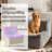 Faux Fur Armless Sofa Chair, 32''W Modern Single Couch With Deep Seat, Ideal for Bedroom, Living Room,Dorms, Apartments – No Assembly Required-1923824718