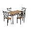 Ensemble repas pour quatre personnes