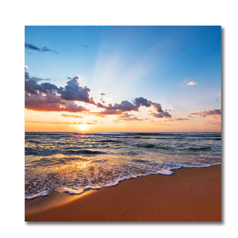 Beach Sunrise " Beach Sunrise ", 56" H x 56" W x 1.5" D, Aluminum