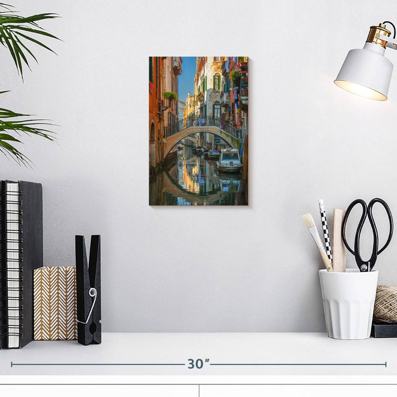 Venice Side Canals, 12" H x 8" W