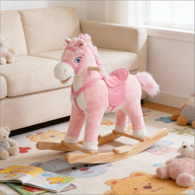 Cheval à bascule en peluche pour tout-petit, tour d'enfants