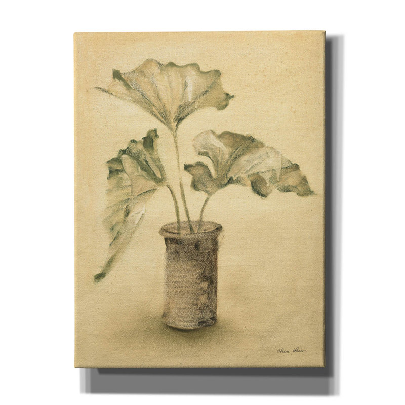 «Palm 2» par Cheri Blum, art mural sur toile, H 16 po x l 12 po x P 0,75 po