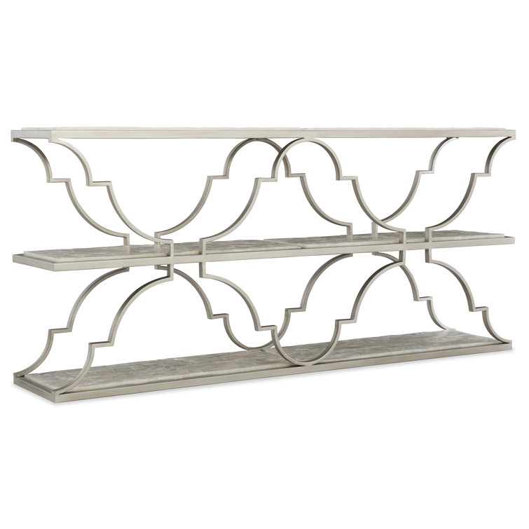 Melange 72'' W Stone Console Table