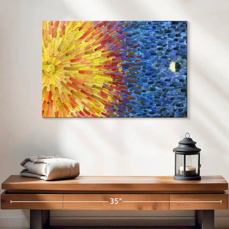Oberle Moon Sun, 16" H x 24" W