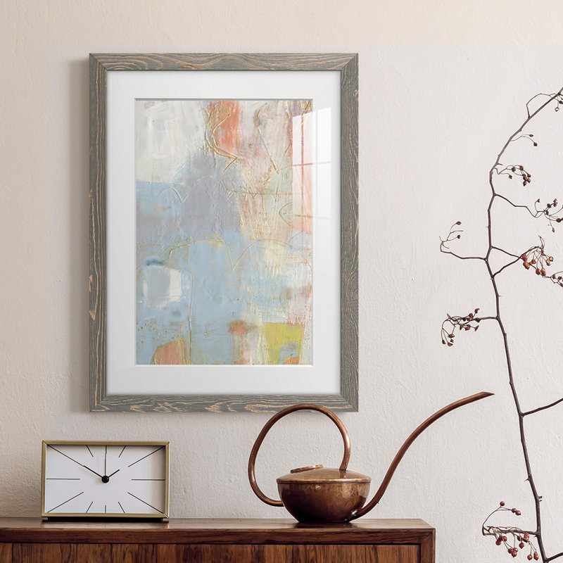 Cully II - peinture encadrée, H 37,5 po x l 27,5 po x P 1 po, Cadre gris
