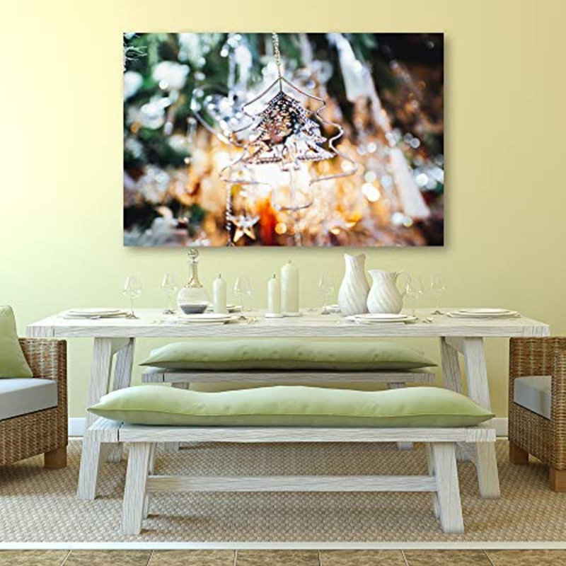 Christmas Holiday Celebration Tree X09 - Photographie sur toile tendue, H 12 po x l 18 po