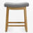 Cindina 24" Upholstered Saddle Counter Height Bar Stool with Wood Frame for Kitchen Island-119617584