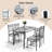 5 - Piece Dining Set,Kitchen Table And Chairs, Rectangular Dining Room Table Set With 4 Chairs, Space-Saving Kitchen Table Set For Small Space,Dinette,Apartment-1059123968-1059123969