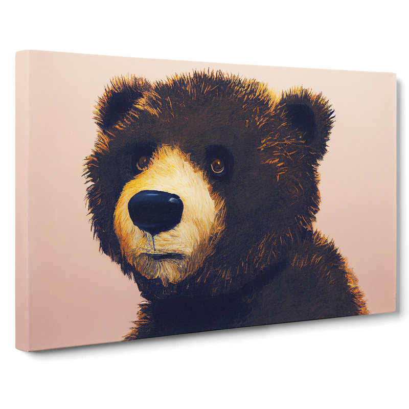 Effervescent Teddy Bear - Wrapped Canvas Print, 40cm H x 60cm W x 3cm D