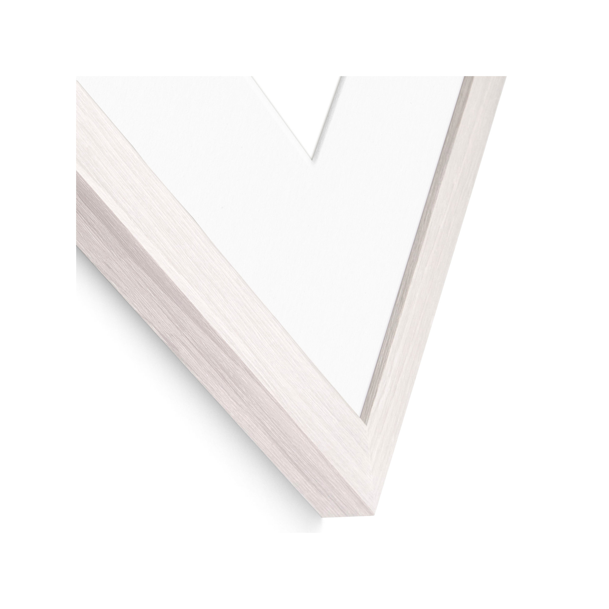 Arkhurst Wood Picture Frame with Mat, 16" x 20", 8" x 10", White