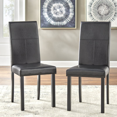 Raiens 18'' H Faux Leather Upholstered Parsons Chair