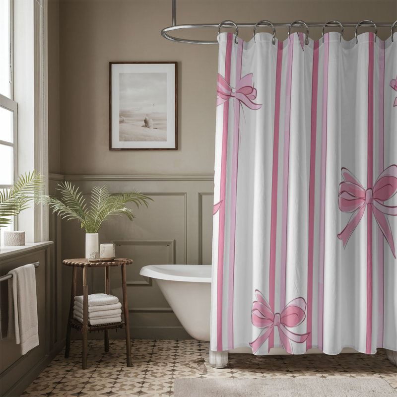 Rideau de douche Bow Grace - Premium 71, H 74 po x l 71 po