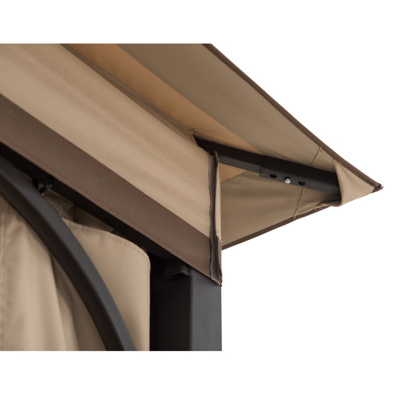 Sunjoy Polyester Replacement Canopy for 13 ft. x 13 ft. Gazebo, Polyester Fabric, Fit for Model LKJP2954, Brown