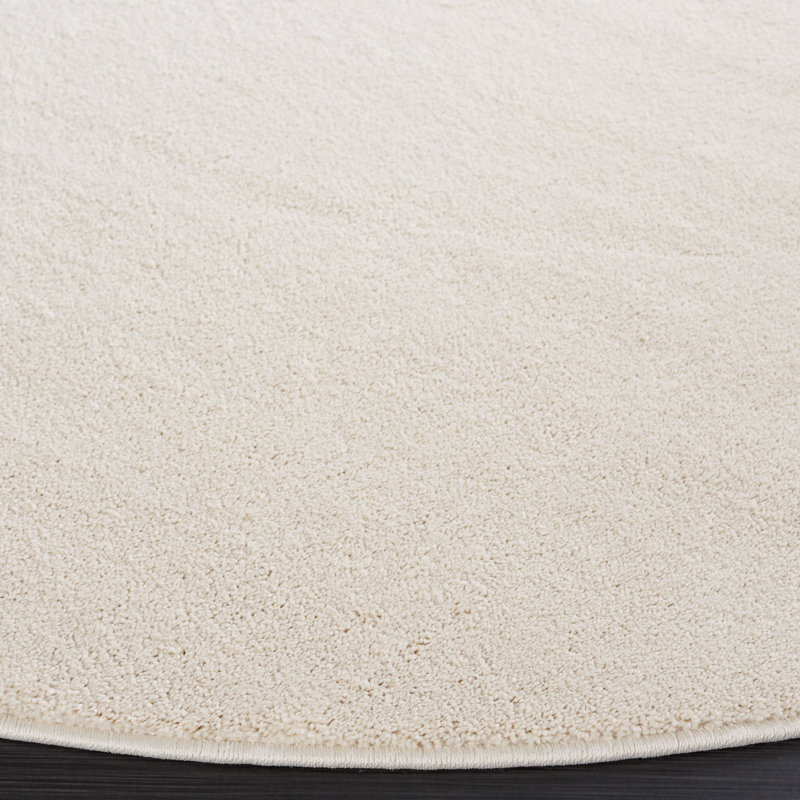 Non-Slip Performance Solid Color Rug, Round 6'7"