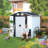 Spacious Metal Sheds 8x6 Ft, Modern Lockable Storage For Backyard Patio