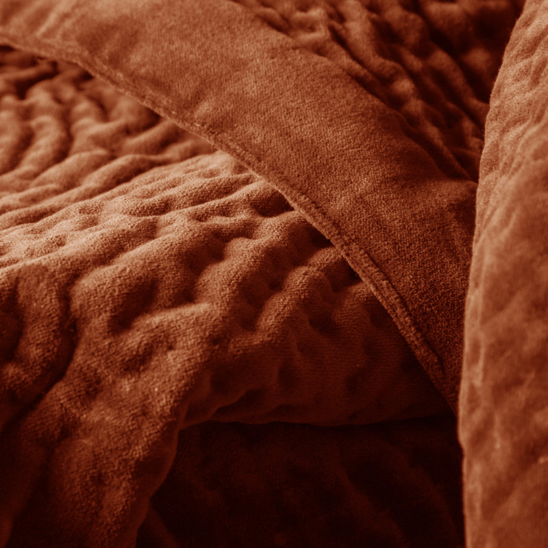 Haze Quilted Throw Blanket, Orange