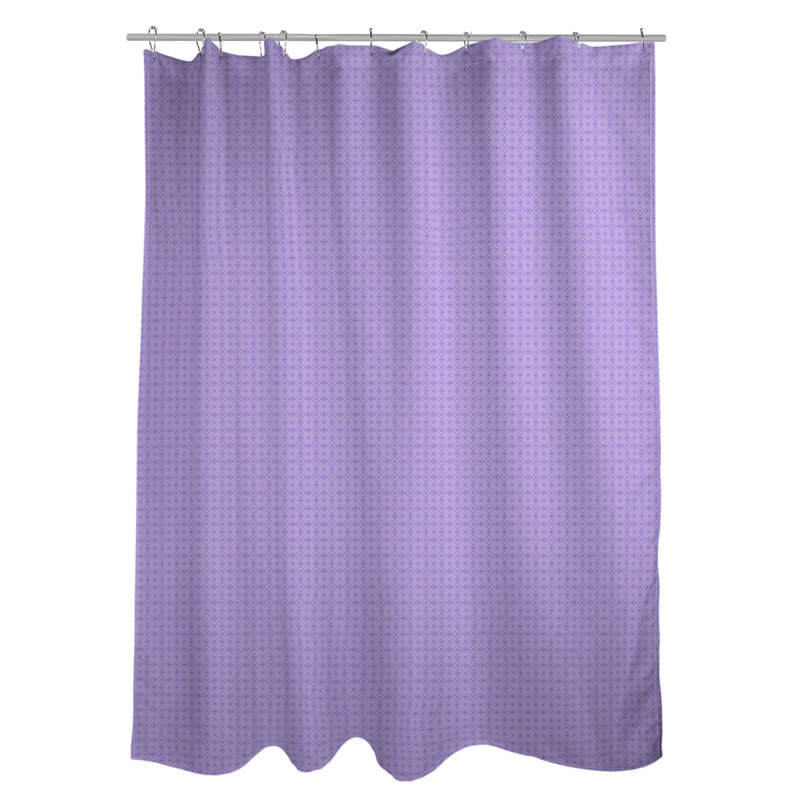 Rideau simple à deux napperons, Mauve clair