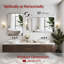 Miroir de salle de bain noir résistant aux rebords 32 po x 48 po Summerain-1692371162-1692371164-1685016897