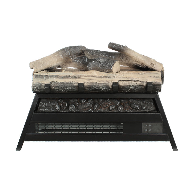 Foyer électrique 23 po avec insert à bûches 3D, chauffage infrarouge, 1500 W 5000, effet de flamme réglable, 11 réglages de température, télécommande, utilisation de bureau 23 po, chaleur, / H, luminosité, sélection de la température, / Ul vestibule