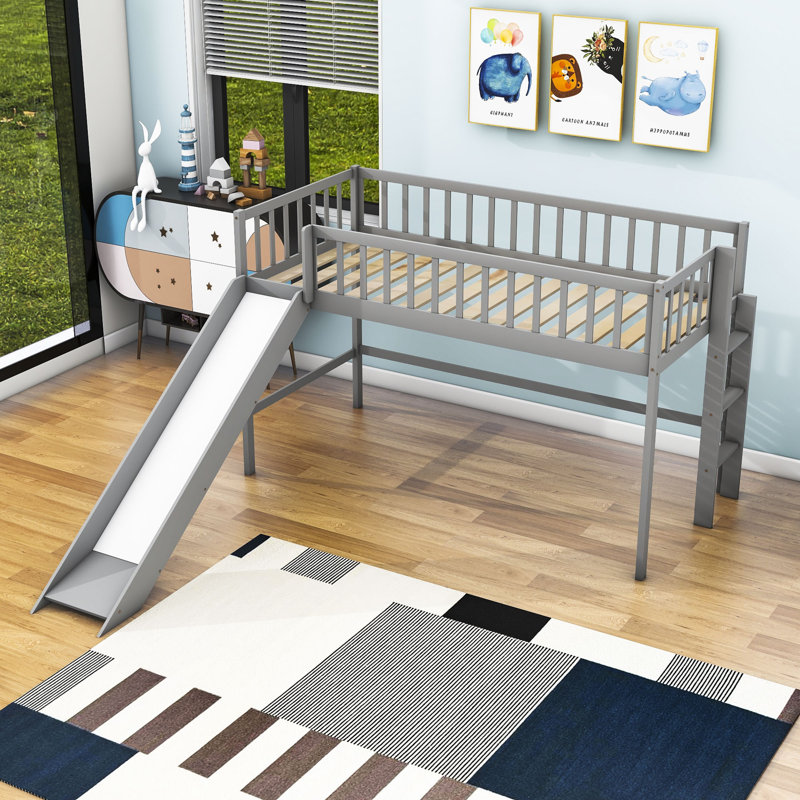 Faas Kids Twin Loft Bed, Gray