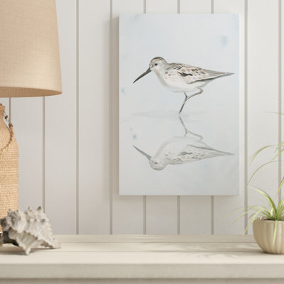 «Sandpiper Reflections II», peinture sur toile