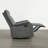 25.2"Manual Swivel Chair with Storage Pocket, Flip-Down Tray Table and Dual Cup Holders-1264573226