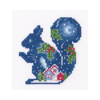 Kit de broderie au point de croix compté Mini « Écureuil étoilé » pour l'histoire du soir, par RTO EH382