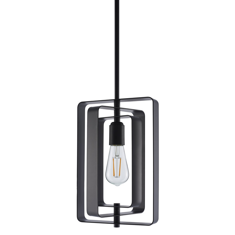 Luminaire suspendu rectangulaire 1 lumière Brenton