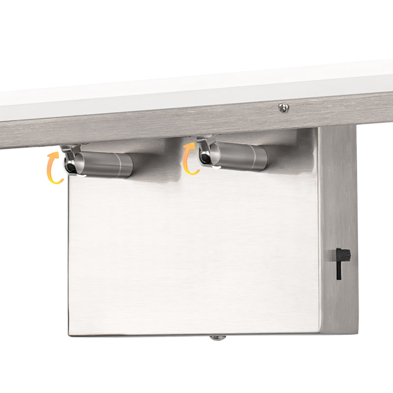 Applique murale 1 lumière 24 po pour meuble-lavabo 24 W, barre d'éclairage intégrée pour salle de bain à DEL, lumière pour miroir