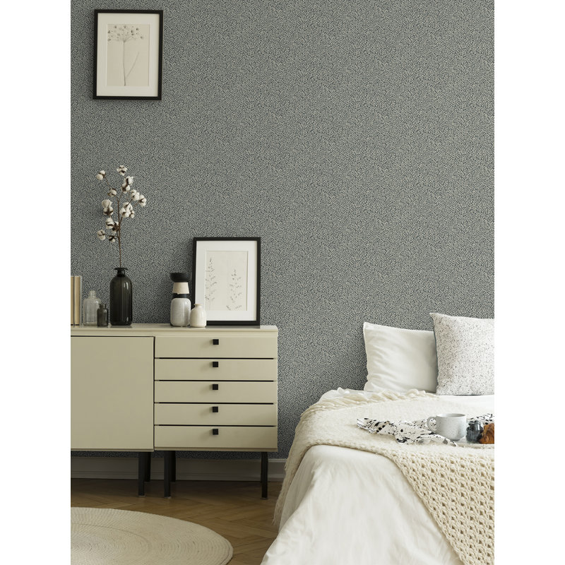 Rouleau de papier peint L 33 pi x l 20,9 po Claudine, Bleu foncé