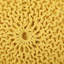 Repose-pieds tricoté en coton tricoté, en jaune et en option, capacité de poids de 200 lb, résistance aux accessoires décoratifs, nettoyage des taches seulement, bourre de perles, profondeur 20 x largeur 14