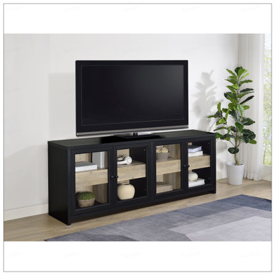 Kennison Black 79-inch TV Stand