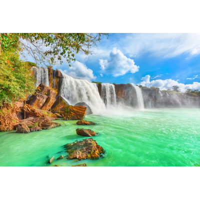 Dry Only Waterfall - Wrapped Canvas Print