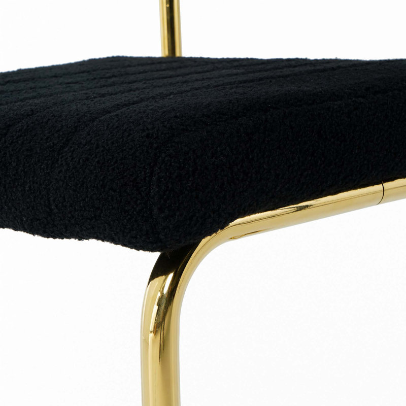 Chaise rembourrée, Noir